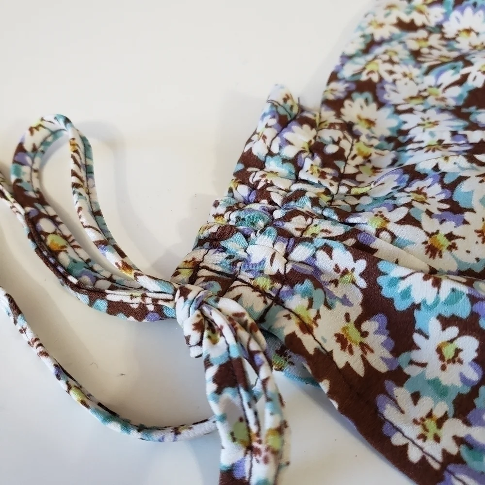 NEW PacSun L. A. Hearts Floral Backless Halter Top XS - Picture 4 of 6